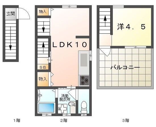 大日町３丁目貸家の物件間取画像